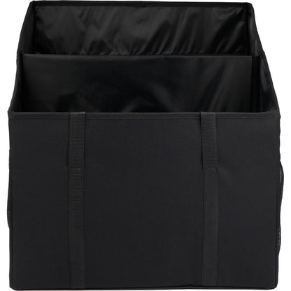 Front View of Black Recycled Trunk Organizer plain
