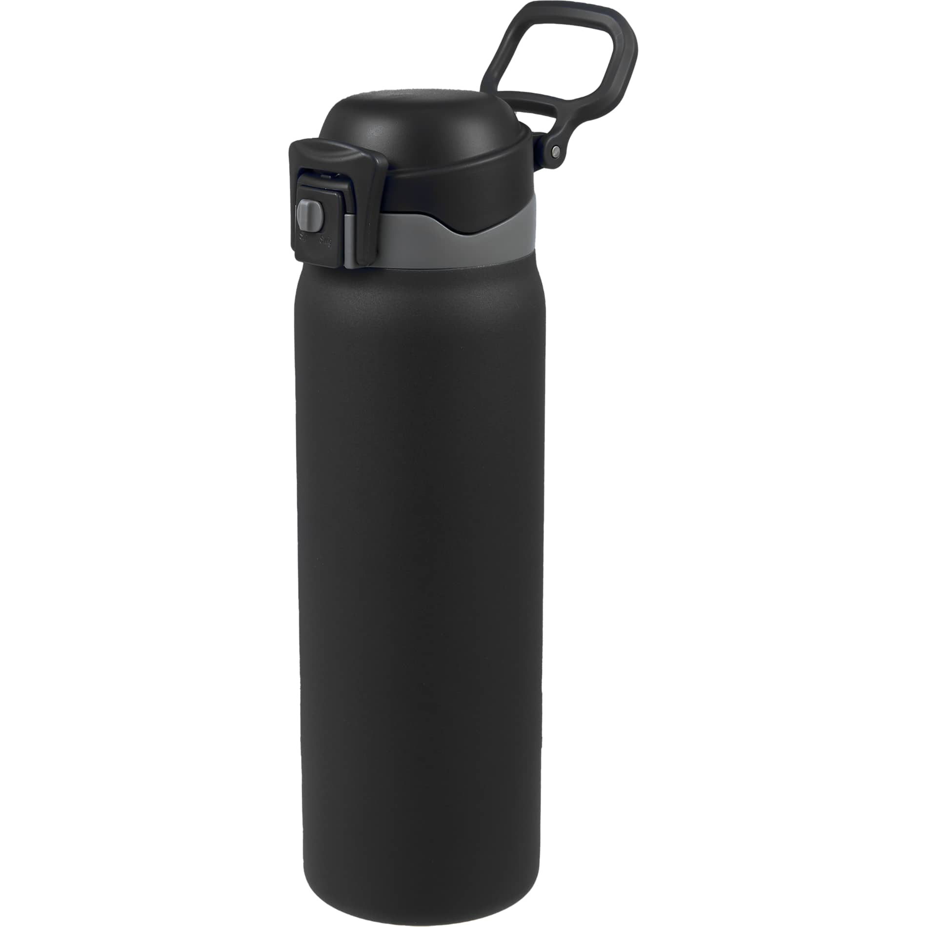 Front View of Black Rhine 2 in 1 Vacuum Eco-Friendly Bottle 30oz plain