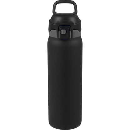 Front View of Black Rhine 2 in 1 Vacuum Eco-Friendly Bottle 30oz plain