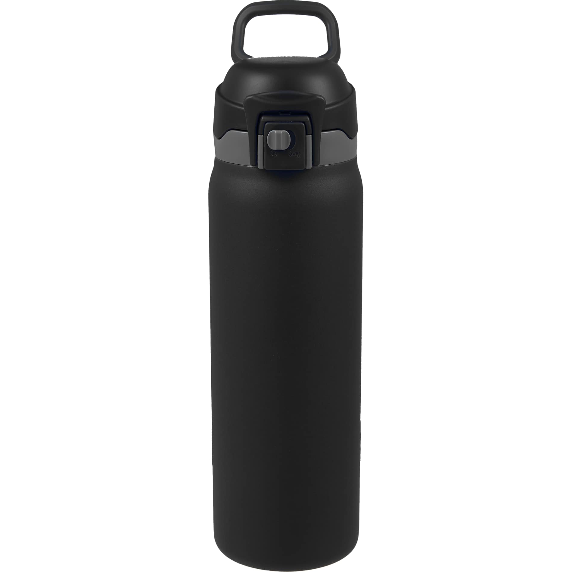 Front View of Black Rhine 2 in 1 Vacuum Eco-Friendly Bottle 30oz plain