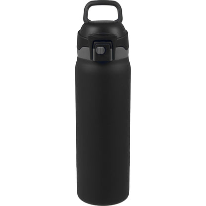 Front View of Black Rhine 2 in 1 Vacuum Eco-Friendly Bottle 30oz plain