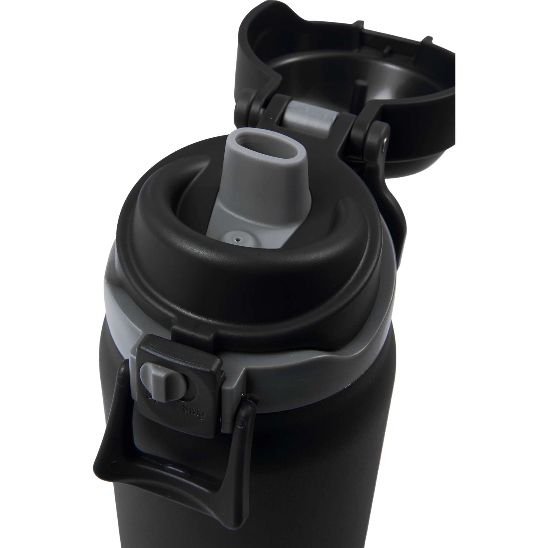 Front View of Black Rhine 2 in 1 Vacuum Eco-Friendly Bottle 30oz