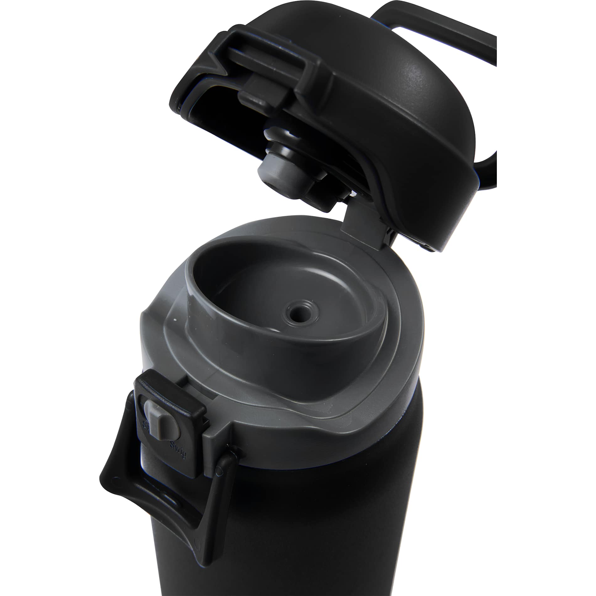 Front View of Black Rhine 2 in 1 Vacuum Eco-Friendly Bottle 30oz