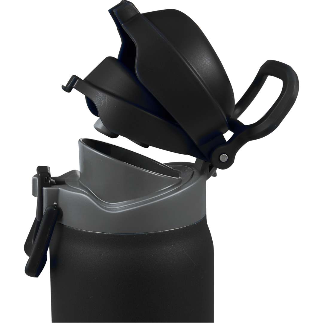 Front View of Black Rhine 2 in 1 Vacuum Eco-Friendly Bottle 30oz