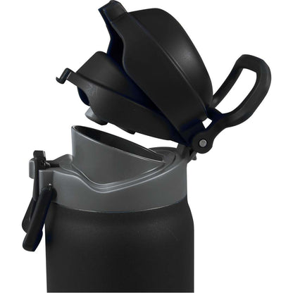 Front View of Black Rhine 2 in 1 Vacuum Eco-Friendly Bottle 30oz