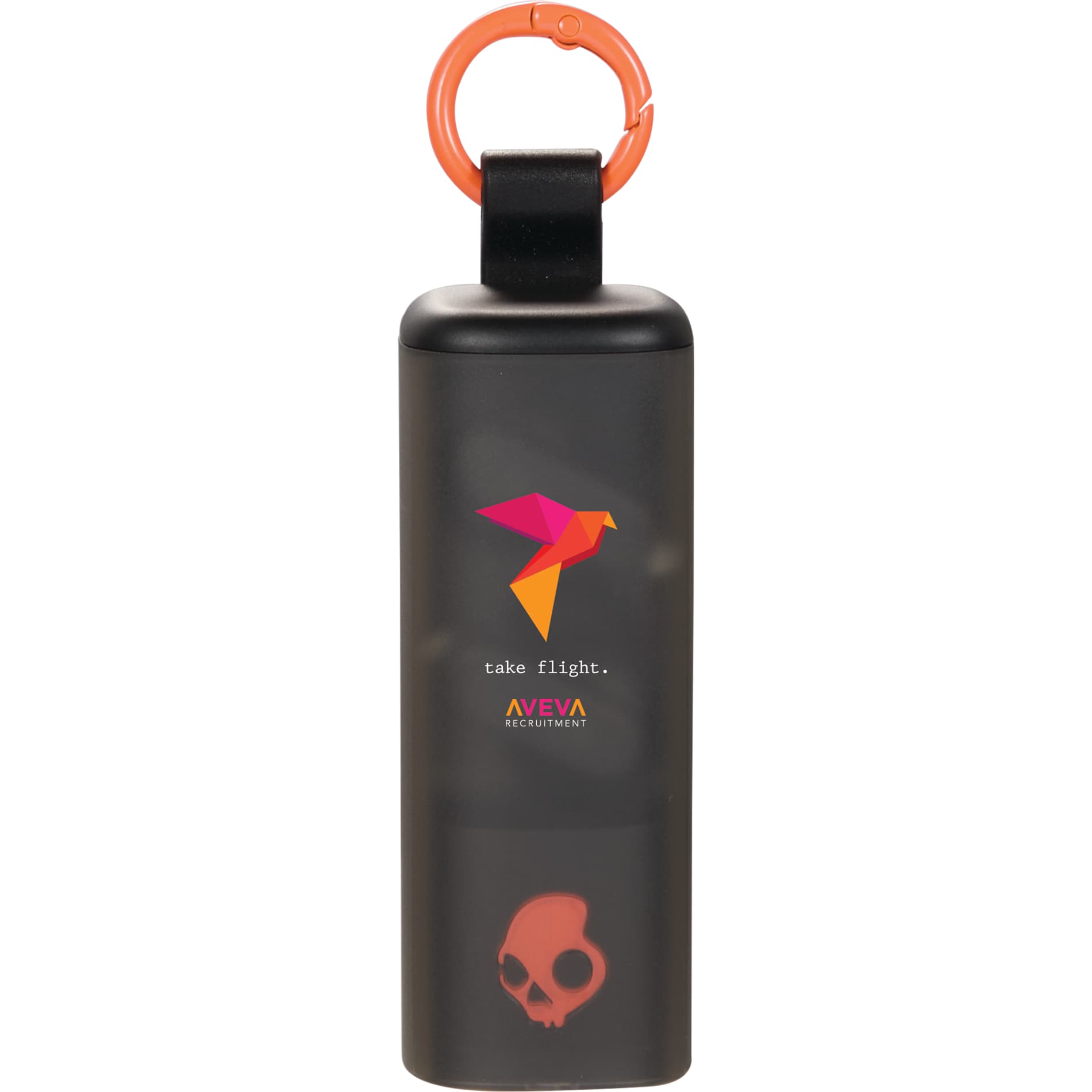 Front View of Black Skullcandy Dime Evo True Wireless Earbuds