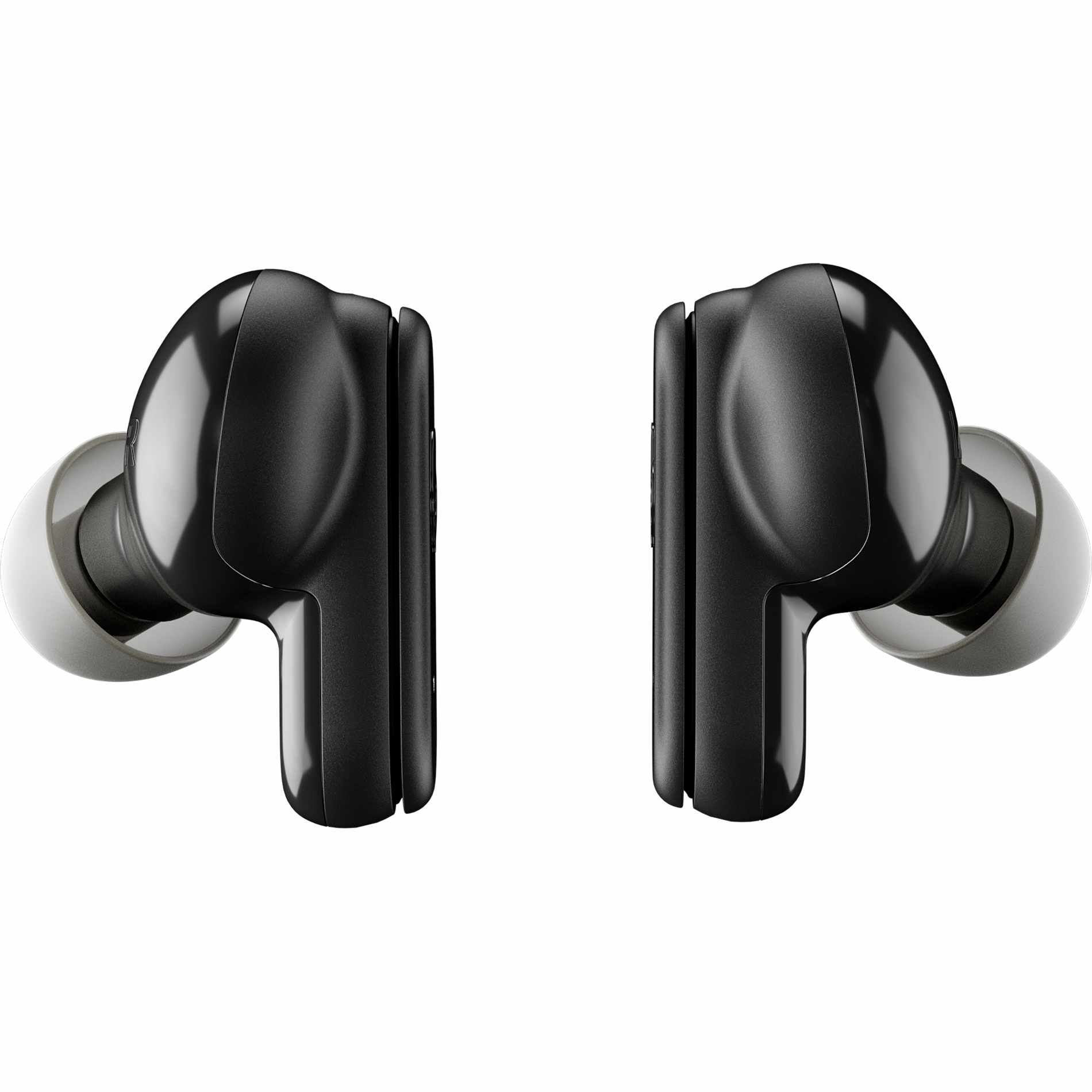 Front View of Black Skullcandy Dime Evo True Wireless Earbuds