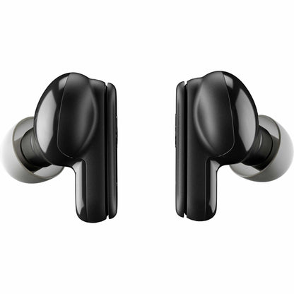 Front View of Black Skullcandy Dime Evo True Wireless Earbuds