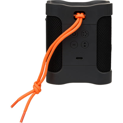 Front View of Black Skullcandy Terrain Mini 2 Bluetooth Speaker plain