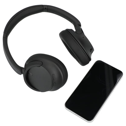 Front View of Black Sony WH-CH720N Wireless Noise Canceling Headphones plain