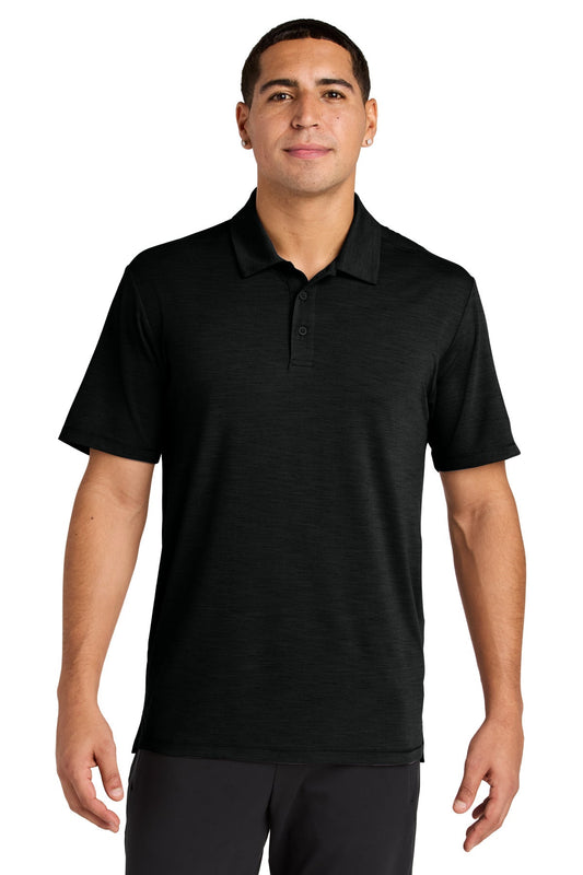 Front View of Black Sport-Tek Versa Polo ST490