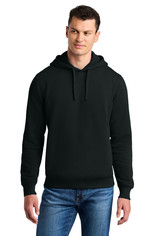 Front View of Black Stanley/Stella Unisex Sounder Hooded Sweatshirt SXU012