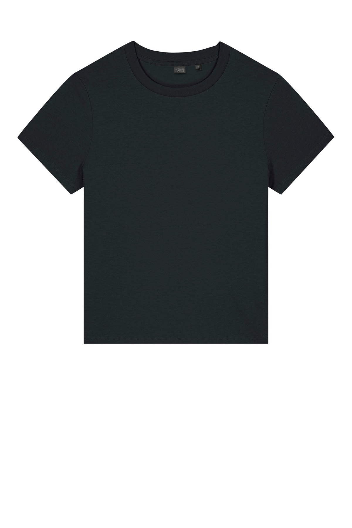 Front View of Black Stanley/Stella Women's Stella Muser Tee SXW002