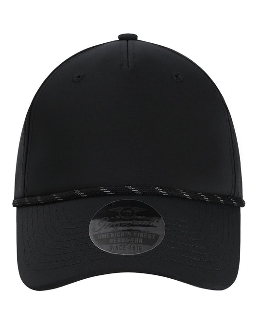 Front View of Black The Dyno Cap - S1505