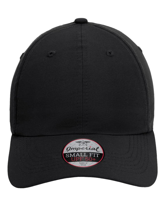 Front View of Black The Hinsen Women's Performance Ponytail Cap - L338