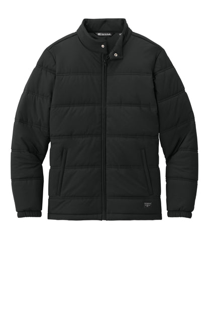 Front View of Black TravisMathew Cold Bay Jacket TMA41480