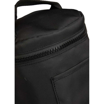 Front View of Black Wellable Recycled Round Travel Case