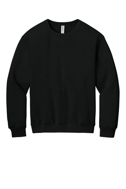 Front View of BlackInk Jerzees Rugged Unisex Crewneck Sweatshirt C12M