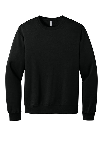 Front View of BlackInk Jerzees Ultimate Unisex CVC Ring Spun Crewneck Sweatshirt IC48M