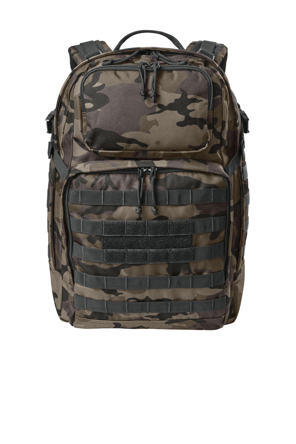 Front View of BlkInkCamo CornerStone Large Tactical Backpack CSB206