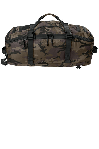 Front View of BlkInkCamo CornerStone Tactical Barrel Duffel CSB817