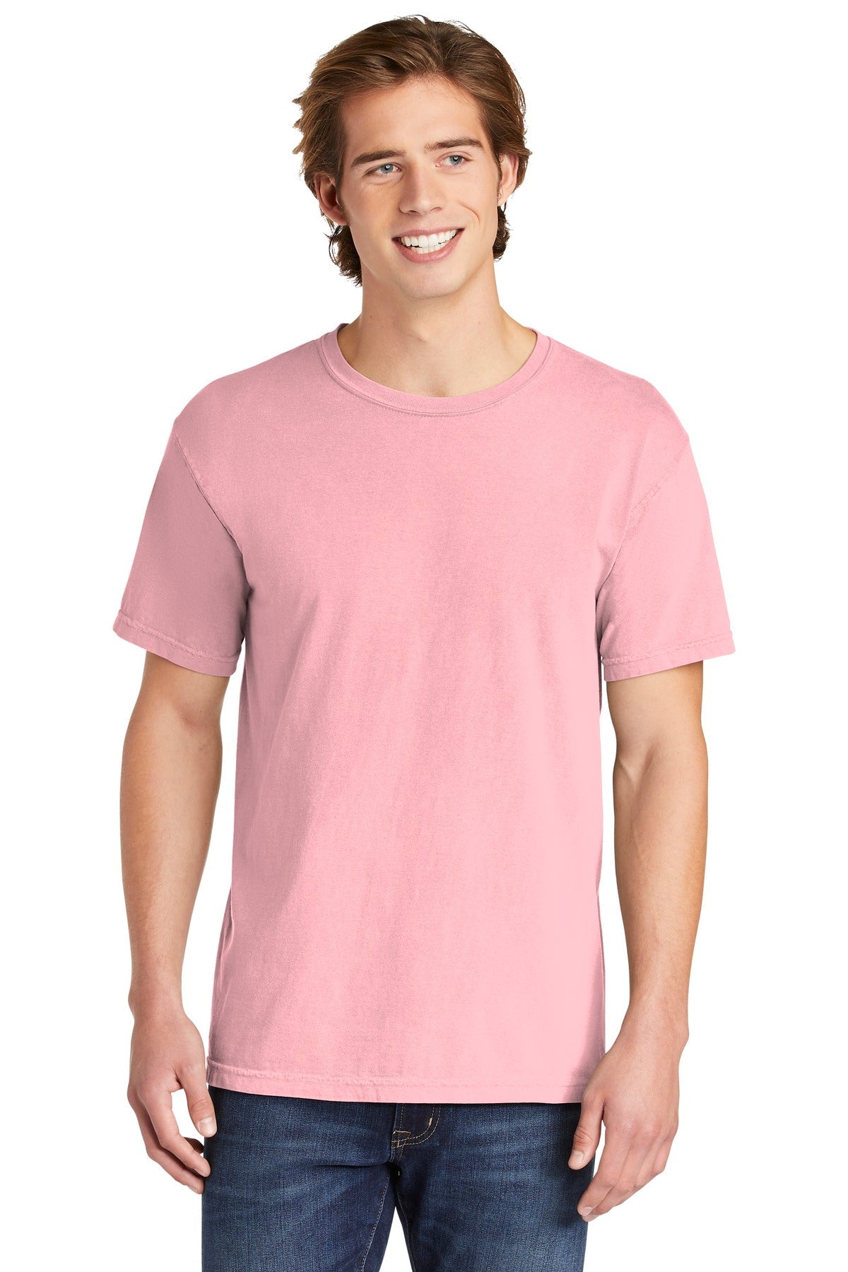 Front View of Blossom COMFORT COLORS Heavyweight Ring Spun Tee. 1717