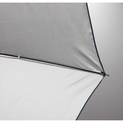 Front View of Blue 42" Folding Auto Open/Close Umbrella