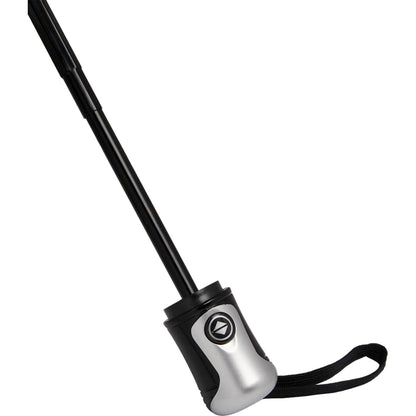 Front View of Blue 42" Folding Auto Open/Close Umbrella