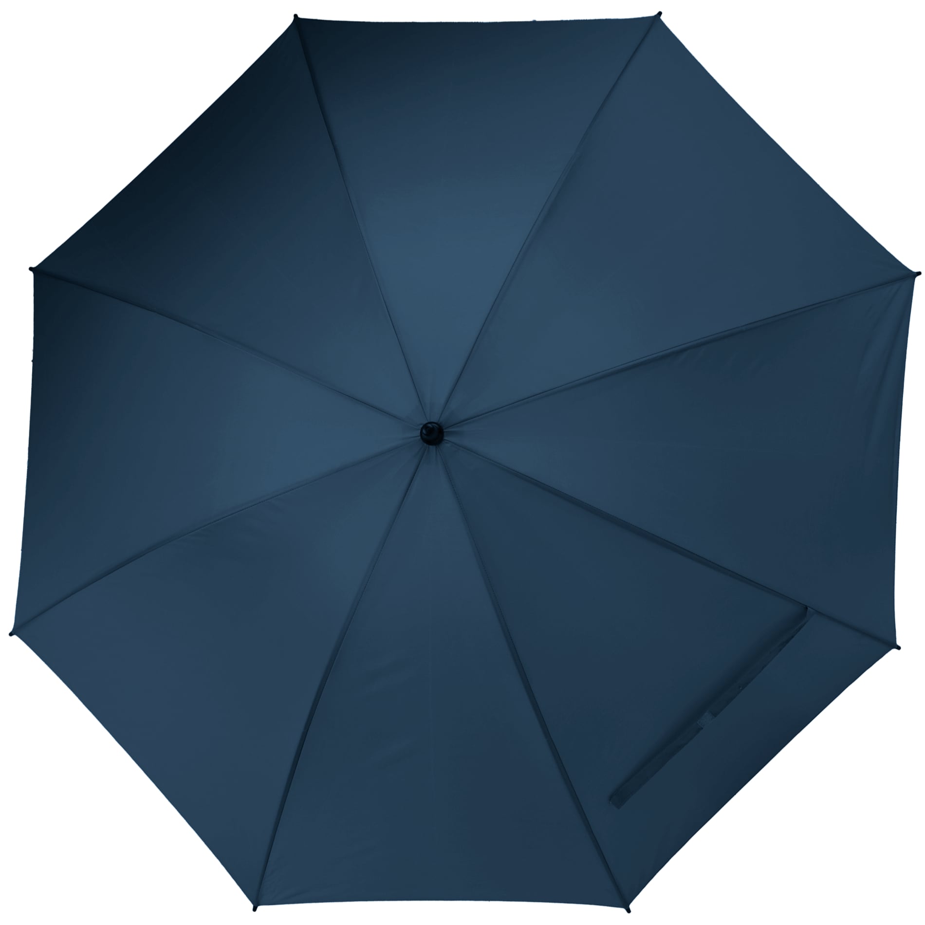 Front View of Blue 60" Manual Golf Umbrella plain