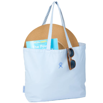 Front View of Blue Hydro Flask® Tag Along Tote plain