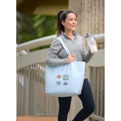 Front View of Blue Hydro Flask® Tag Along Tote