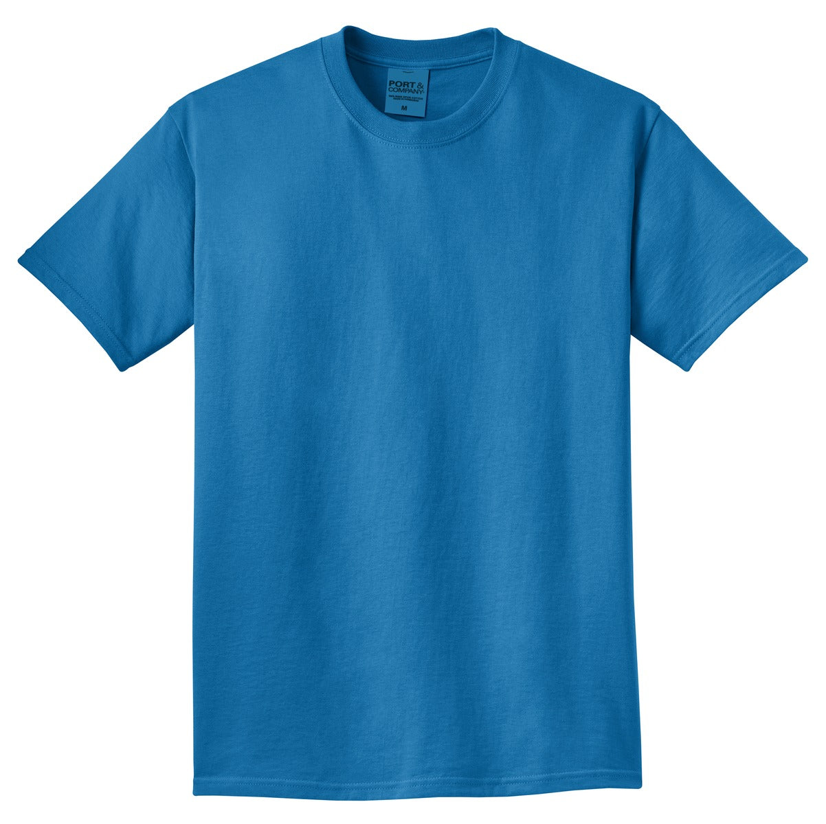 Front View of Blue Moon Port & Co Beach Wash Garment-Dyed Tee. PC099