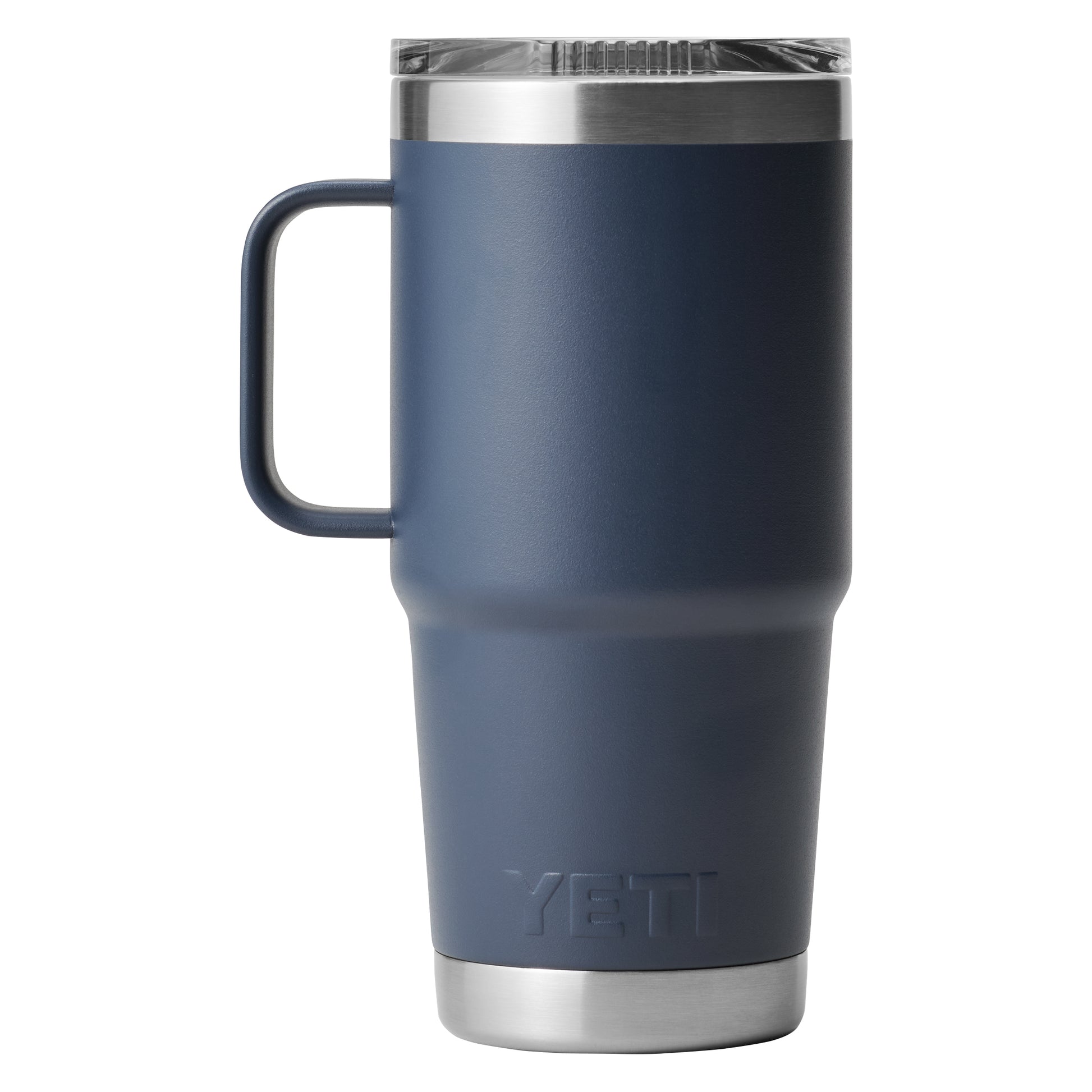 Front View of Blue-Navy Rambler® 20 oz Travel Mug plain