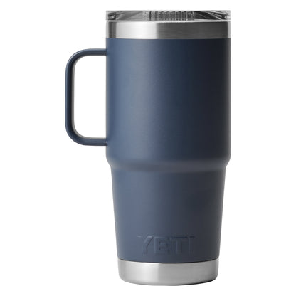 Front View of Blue-Navy Rambler® 20 oz Travel Mug plain