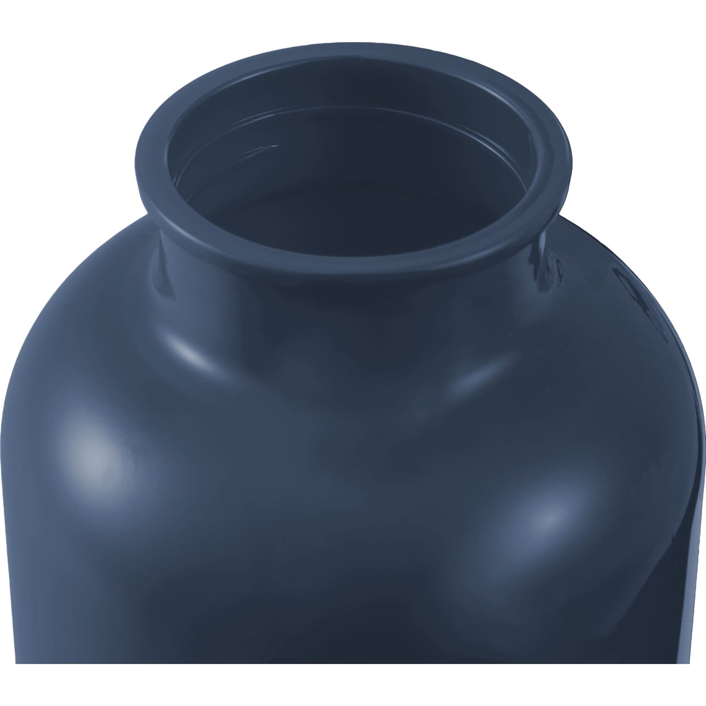 Front View of Blue Race 25oz  Recycled Bottle with Carabiner