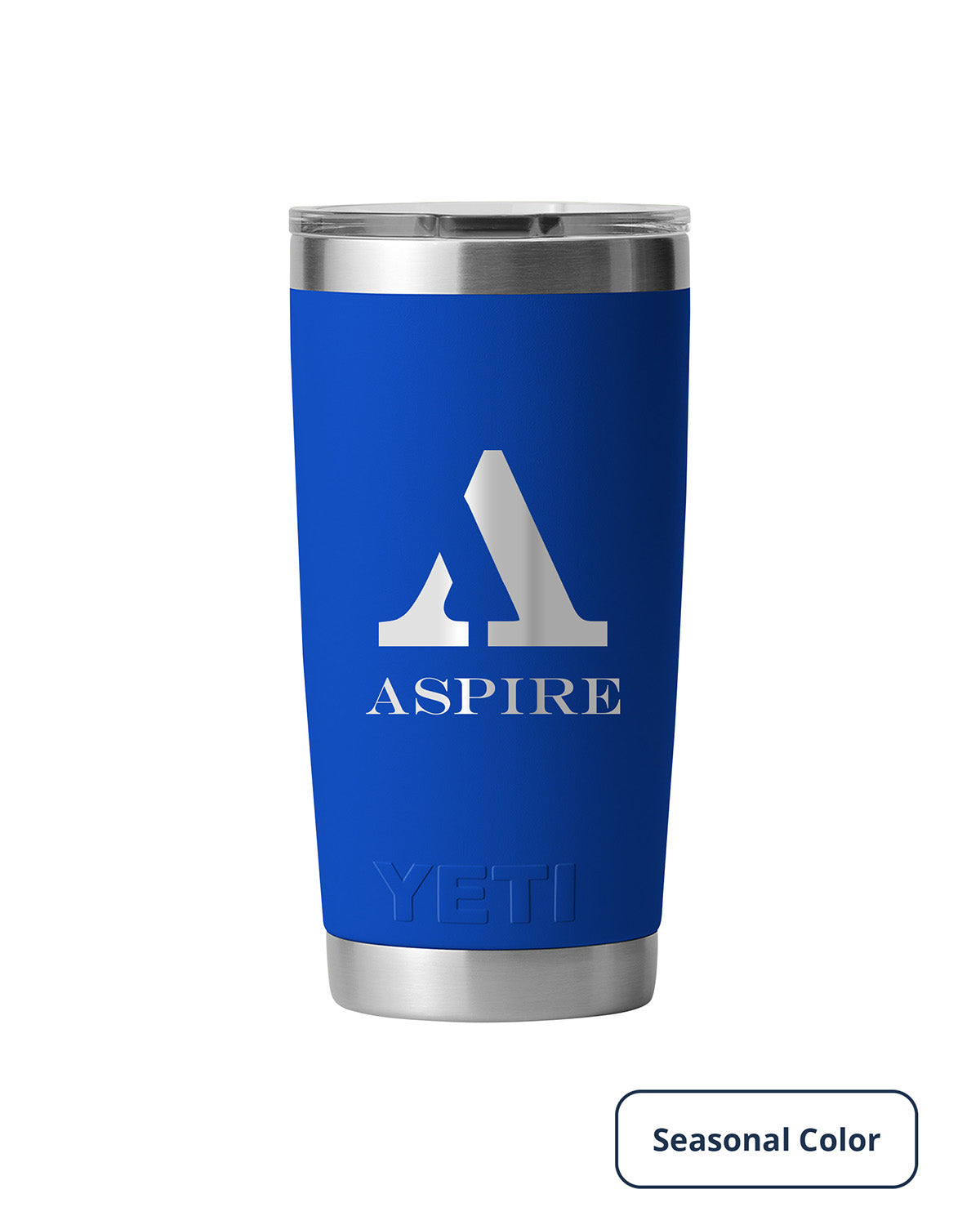 Front View of Blue-Royal Rambler® 20 oz Tumbler MagSlider™ Lid