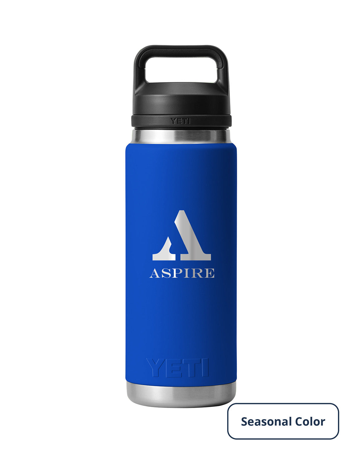 Front View of Blue-Royal Rambler® 26 oz Water Bottle with Chug Cap