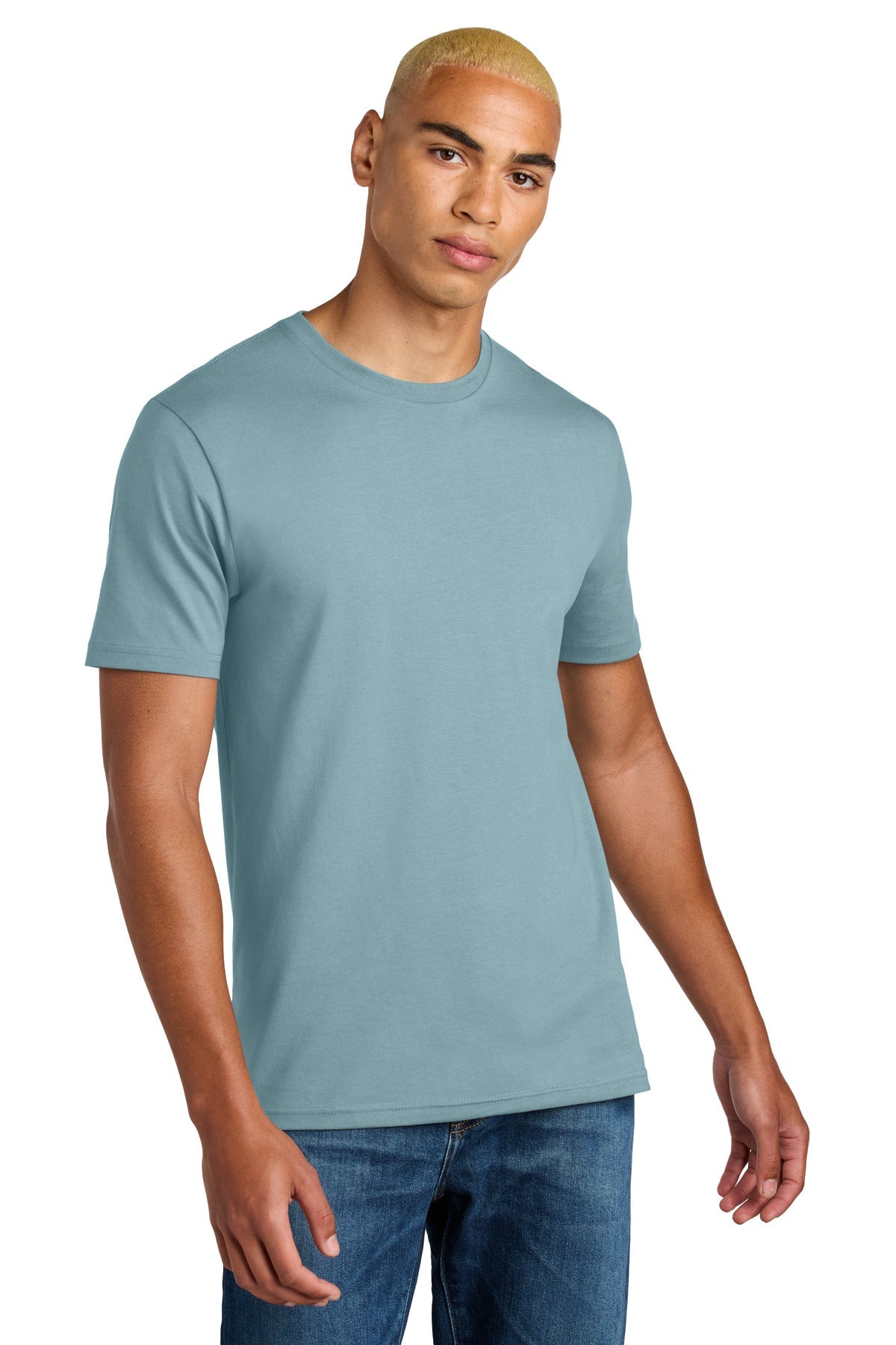 Front View of BlueFog District Perfect Weight Icon Tee DT106