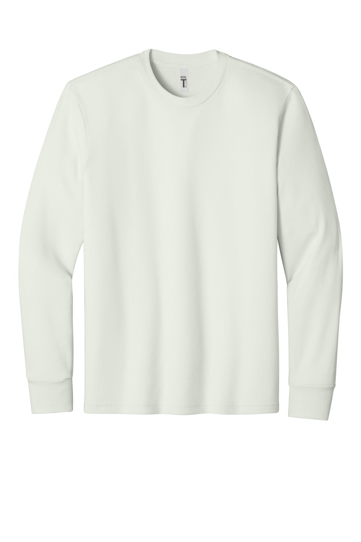 Front View of Bone Next Level Apparel Ideal Thermal Long Sleeve Tee NL8211