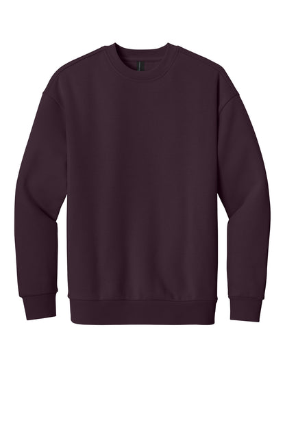 Front View of Bordeaux District V.I.T. Heavyweight Fleece Crew DT6154