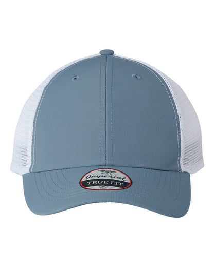 Front View of Breaker Blue/ White The Original Sport Mesh Cap - X210SM
