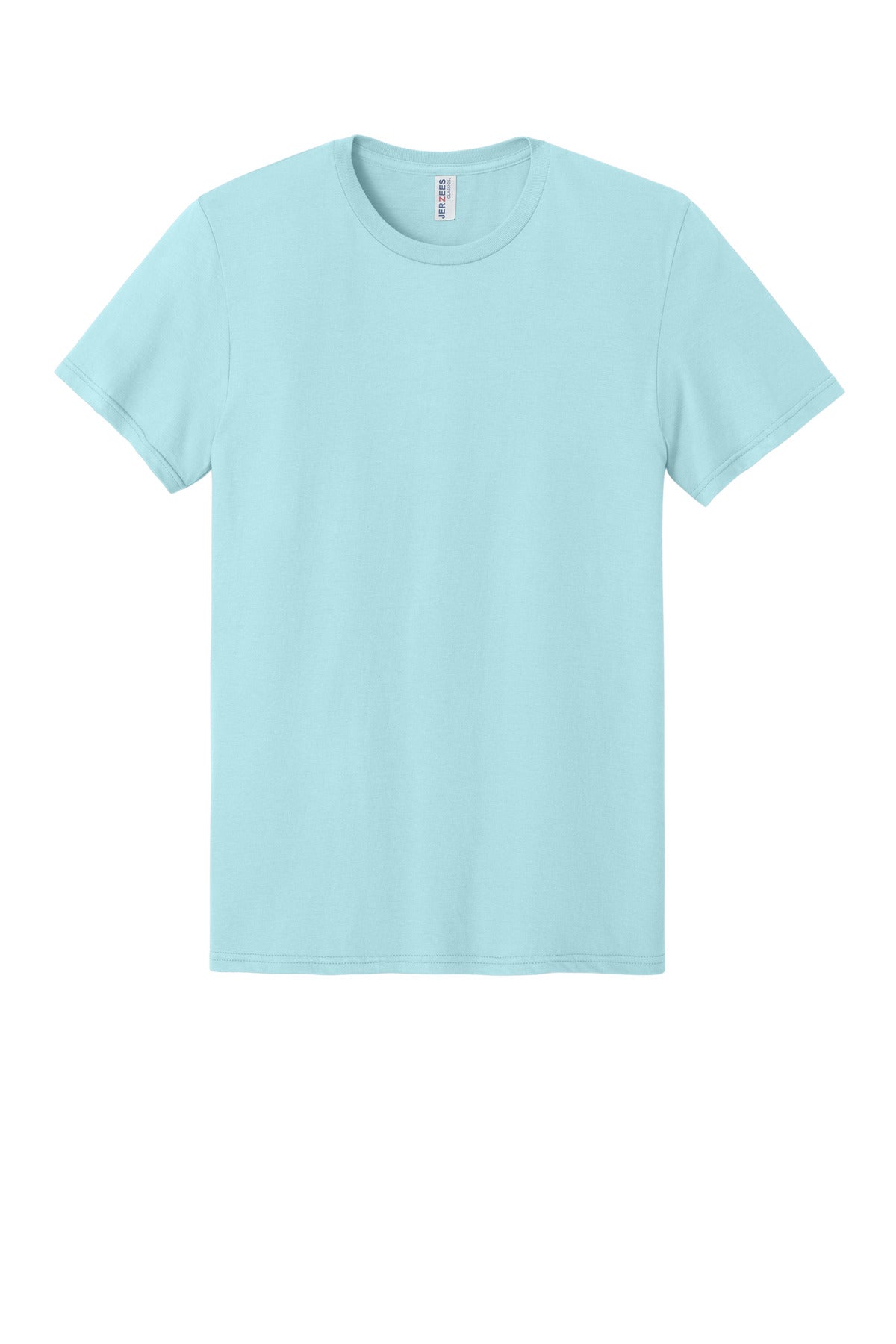 Front View of BreezyBlue Jerzees Classics Unisex Cotton T-Shirt 363M