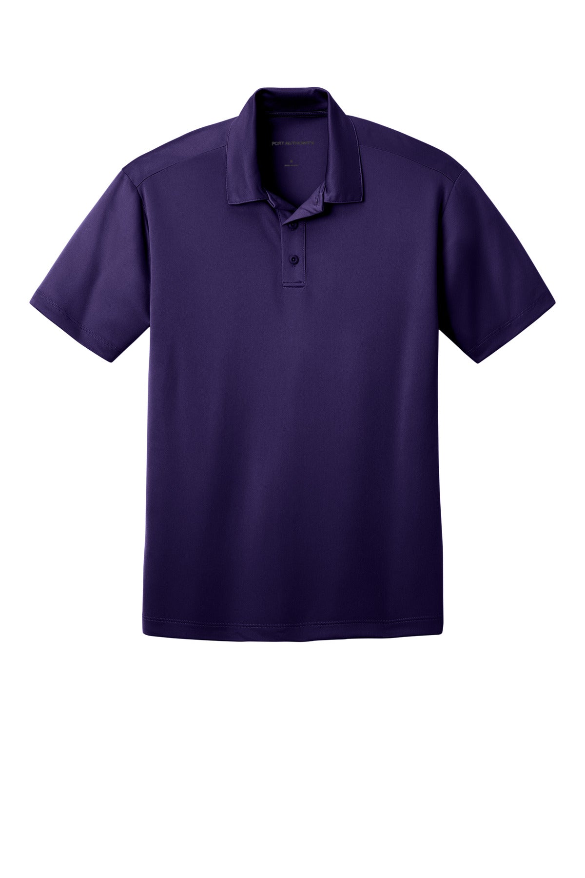 Front View of Bright Purple Port Authority Silk Touch Performance Polo. K540