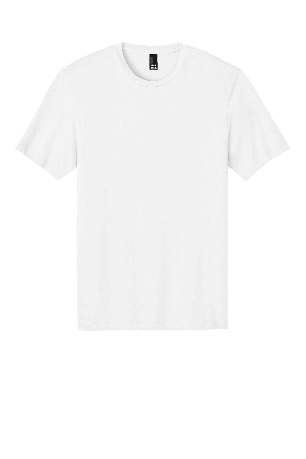Front View of Bright White District Perfect Weight Tee. DT104
