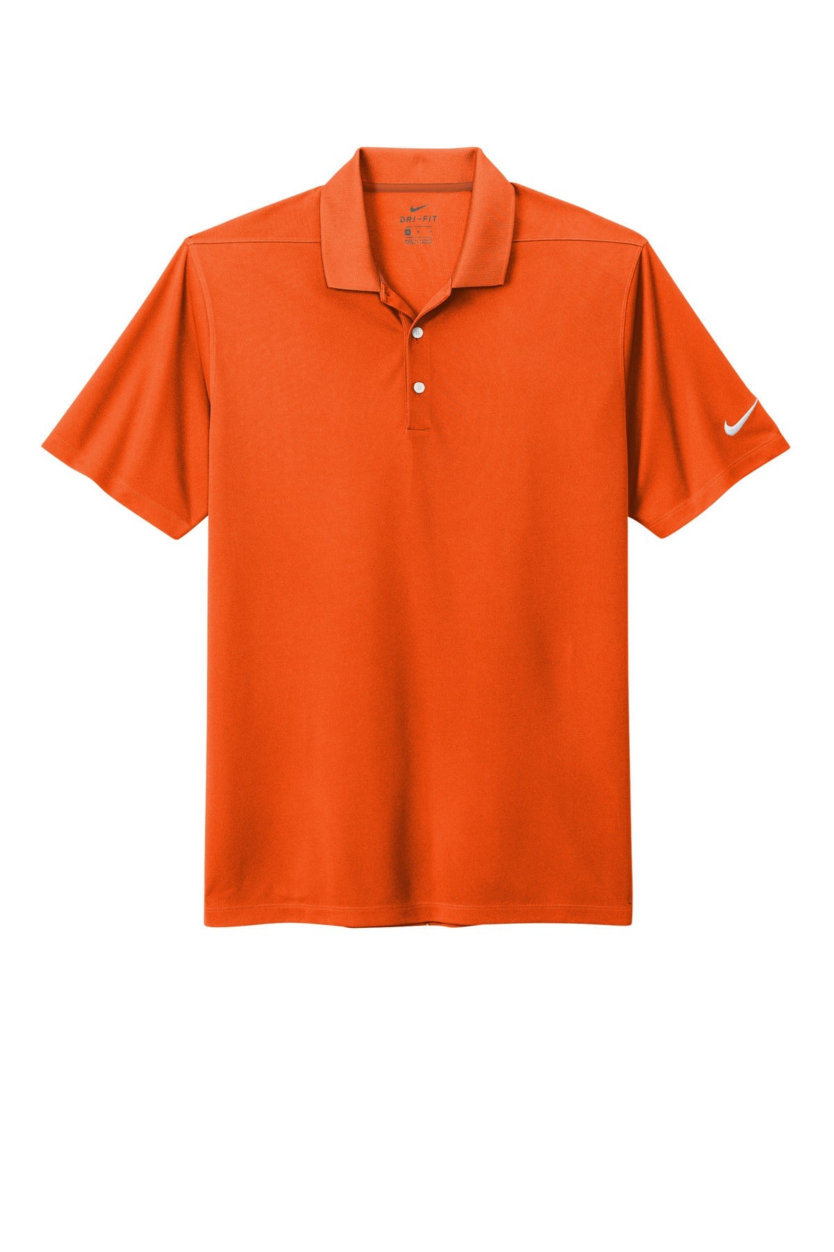 Front View of BrillOrng Nike Dri-FIT Micro Pique 2.0 Polo NKDC1963