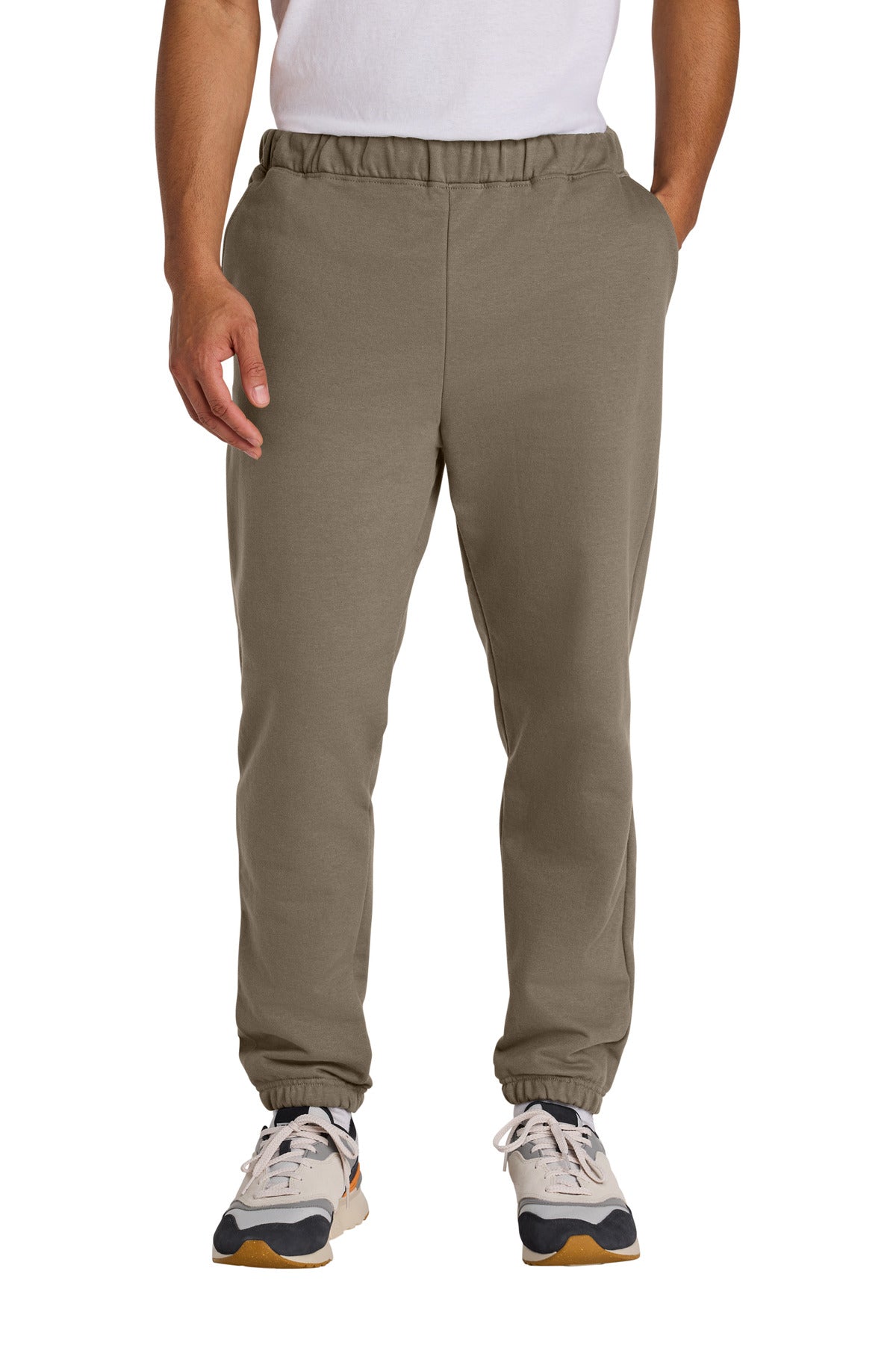Front View of BrnSavana Gildan Softstyle Midweight Pocket Sweatpants SF100