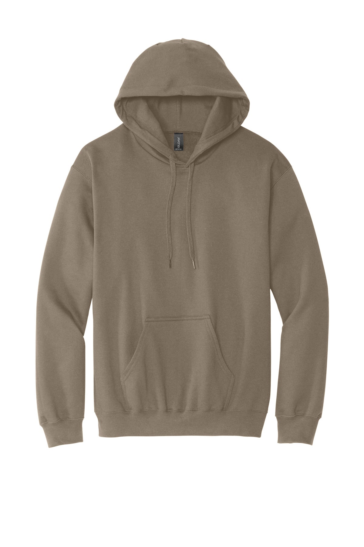 Front View of BrnSavana Gildan Softstyle Midweight Pullover Hooded Sweatshirt SF500