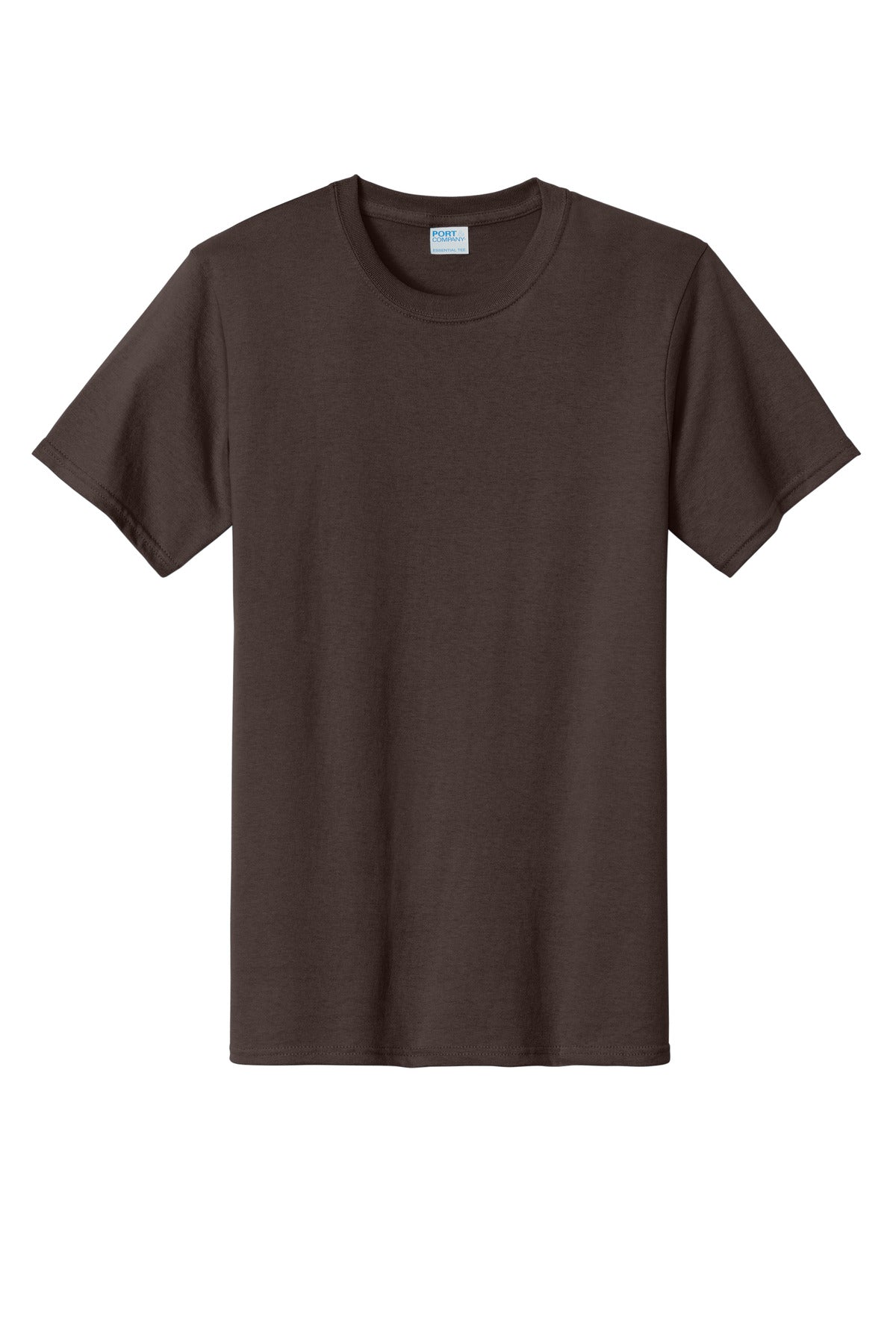 Front View of Brown Port & Co Tall Essential Tee. PC61T