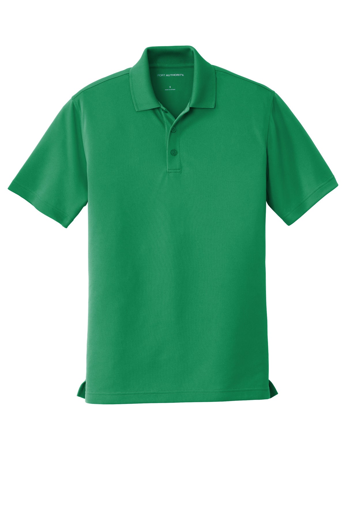 Front View of Brt Kelly Grn Port Authority Dry Zone UV Micro-Mesh Polo. K110