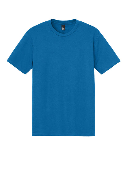 Front View of BrtBlue District Perfect Tri Tee. DM130